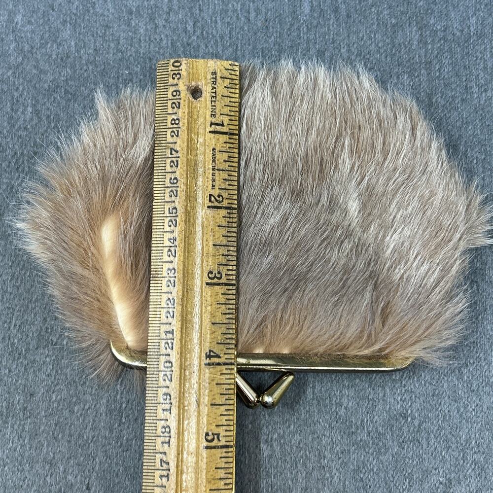Vintage Lispeer Trading Kangaroo Fur Coin Purse Kiss Lock Australia Souvenir - Picture 4 of 11